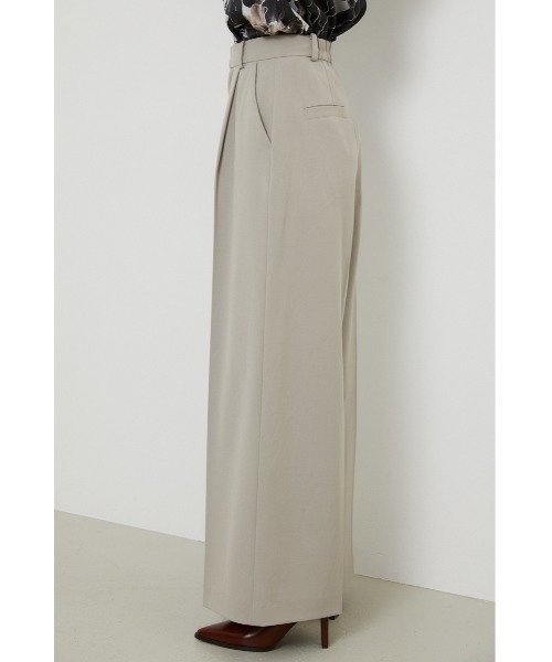 rienda(リエンダ)の「ロングワイドパンツ(スラックス・レディース・ライトグリーン/ブラック/ライトベージュ・SMALL/MEDIUM)」の14枚目の写真