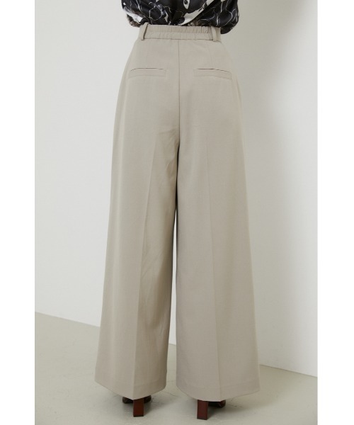 rienda(リエンダ)の「ロングワイドパンツ(スラックス・レディース・ライトグリーン/ブラック/ライトベージュ・SMALL/MEDIUM)」の5枚目の写真