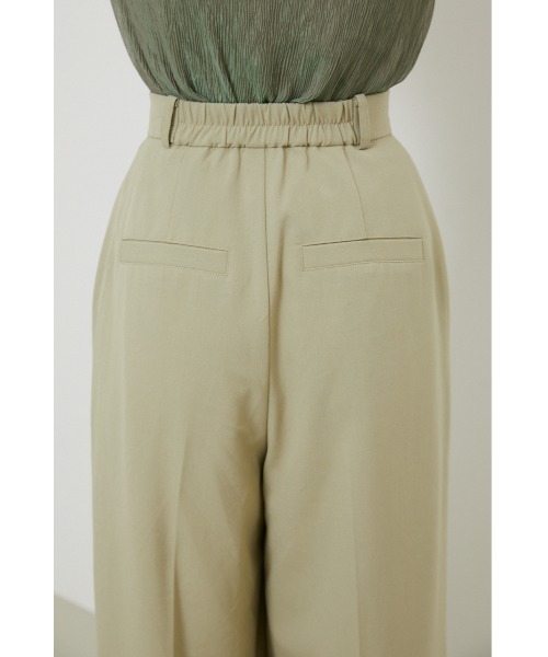 rienda(リエンダ)の「ロングワイドパンツ(スラックス・レディース・ライトグリーン/ブラック/ライトベージュ・SMALL/MEDIUM)」の18枚目の写真