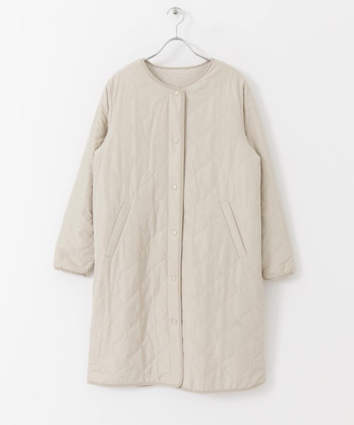 URBAN RESEARCH Sonny Label（アーバンリサーチサニーレーベル）の「リバーシブルボアキルティングコート（その他アウター・レディース・チャコールグレー/ブラック/カーキ/アイボリー・FREE）」の15枚目の写真