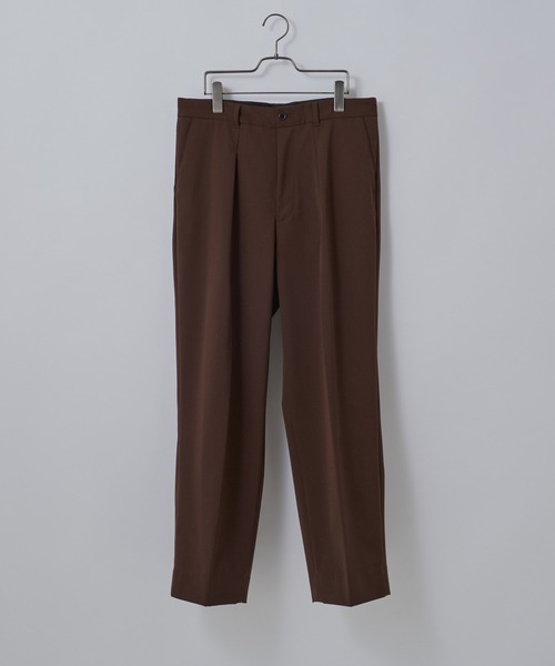So_lemn（ソレム）の「【so_lemn/ソレム】ウールギャバジンワイドスラックスパンツ（スラックス・メンズ・ブラウン/ネイビー・1/2）」の20枚目の写真