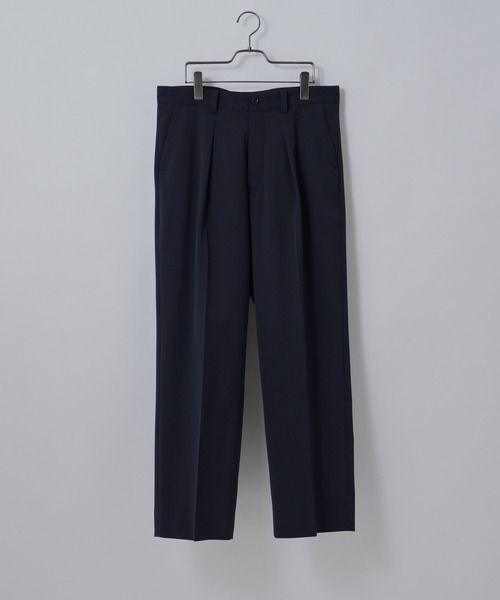 So_lemn（ソレム）の「【so_lemn/ソレム】ウールギャバジンワイドスラックスパンツ（スラックス・メンズ・ブラウン/ネイビー・1/2）」の21枚目の写真