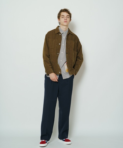 So_lemn（ソレム）の「【so_lemn/ソレム】ウールギャバジンワイドスラックスパンツ（スラックス・メンズ・ブラウン/ネイビー・1/2）」の12枚目の写真