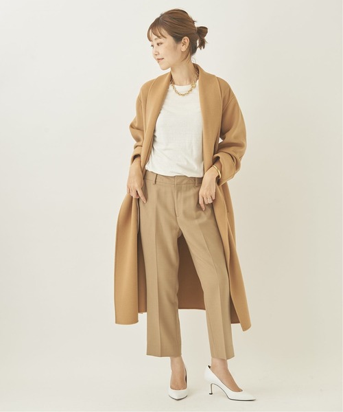 plage(プラージュ)の「160Sショールカラーベルテッドコート◆(その他アウター・レディース・キャメル/チャコールグレー/ネイビー・38/36)」の10枚目の写真