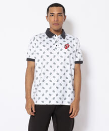 BACK SPIN!/バックスピン!/【RollingStones】RS LICKS Pattern POLO SHIRT