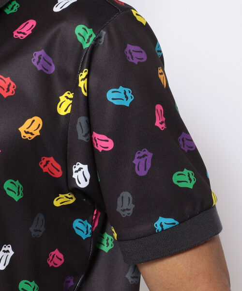 RAWLIFE(ロウライフ)の「BACK SPIN!/バックスピン!/【RollingStones】RS LICKS Pattern POLO SHIRT(ポロシャツ・メンズ・ホワイト/その他/ブラック・MEDIUM/LARGE/X-LARGE/SMALL)」の15枚目の写真