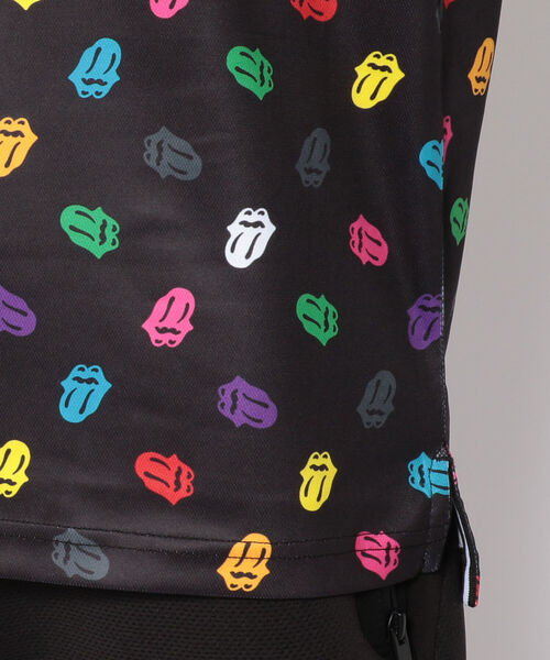 RAWLIFE(ロウライフ)の「BACK SPIN!/バックスピン!/【RollingStones】RS LICKS Pattern POLO SHIRT(ポロシャツ・メンズ・ホワイト/その他/ブラック・MEDIUM/LARGE/X-LARGE/SMALL)」の16枚目の写真