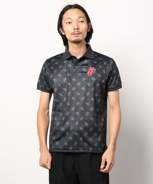 RAWLIFE(ロウライフ)の「BACK SPIN!/バックスピン!/【RollingStones】RS LICKS Pattern POLO SHIRT(ポロシャツ・メンズ・ホワイト/その他/ブラック・MEDIUM/LARGE/X-LARGE/SMALL)」の13枚目の写真