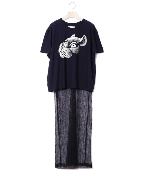 bedsidedrama（ベットサイドドラマ）の「Layerd T One-piece -SPACE CAT-（ワンピース・レディース・ブラック/ホワイト・2/1）」の9枚目の写真