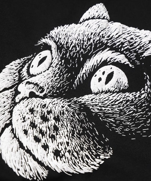 bedsidedrama（ベットサイドドラマ）の「Layerd T One-piece -SPACE CAT-（ワンピース・レディース・ブラック/ホワイト・2/1）」の20枚目の写真