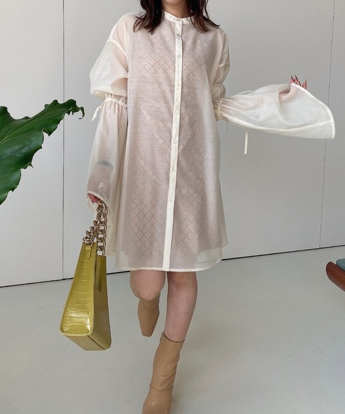 在庫一掃最安挑戦 Es Horse Pattern シアーコンビミニワンピース 激安 即納