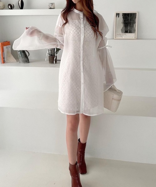 Es Horse Pattern シアーコンビミニワンピース ワンピース Eimy Istoire エイミーイストワール のファッション通販 Zozotown