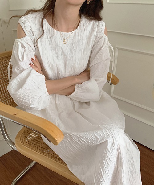 セール ジャガード ハイウエストコクーンシルエットワンピース ワンピース A Lot Of Love ア ロット オブ ラブ のファッション通販 Zozotown