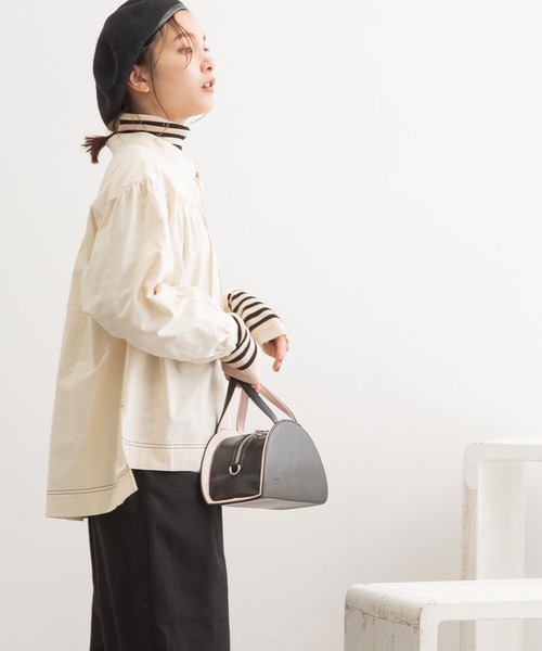 POU DOU DOU（プードゥドゥ）の「マリンブラウス（シャツ/ブラウス・レディース・ブラック/インディゴブルー/キナリ・3）」の6枚目の写真