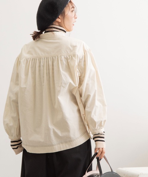 POU DOU DOU（プードゥドゥ）の「マリンブラウス（シャツ/ブラウス・レディース・ブラック/インディゴブルー/キナリ・3）」の7枚目の写真