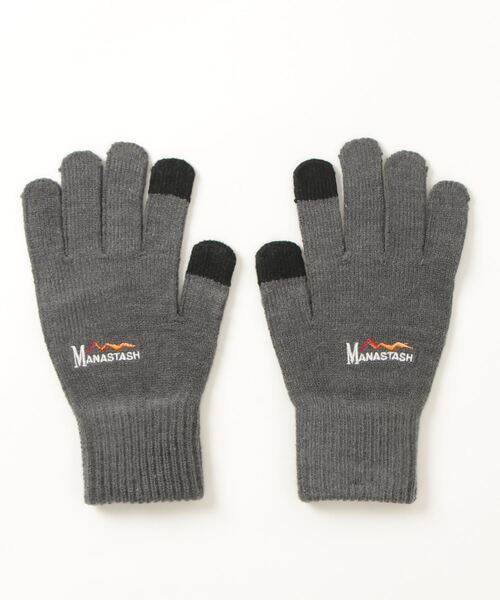MANASTASH（マナスタッシュ）の「MANASTASH/マナスタッシュ　SP GLOVE グローブ 手袋（手袋・メンズ・ブラック/ダークグリーン/グレー・FREE）」の3枚目の写真