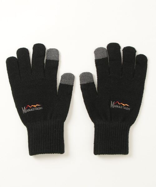 MANASTASH（マナスタッシュ）の「MANASTASH/マナスタッシュ　SP GLOVE グローブ 手袋（手袋・メンズ・ブラック/ダークグリーン/グレー・FREE）」の2枚目の写真