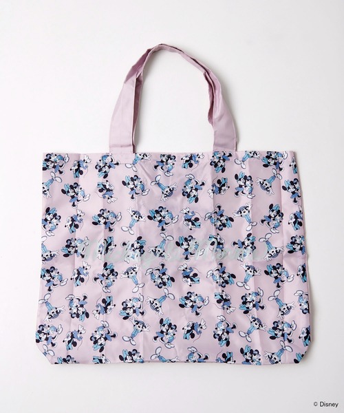 Samantha Thavasa（サマンサタバサ）の「「ミッキー＆ミニー」コレクション エコバッグ 小サイズ（ハンドバッグ・レディース・ライトブルー/ピンクベージュ・FREE）」の2枚目の写真