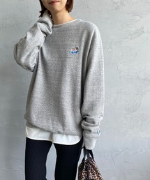 [THE ENDLESS SUMMER/エンドレスサマー] 別注 BUHIワンポイント刺繍クルーネックスウェット