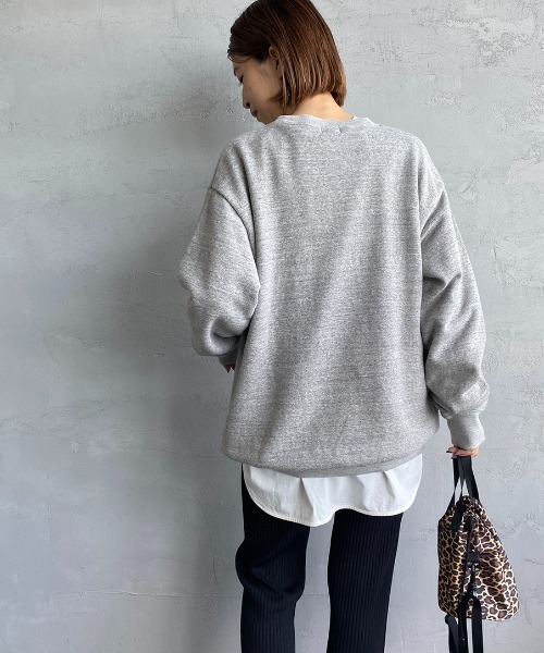 The Endless Summer（エンドレスサマー）の「[THE ENDLESS SUMMER/エンドレスサマー] 別注 BUHIワンポイント刺繍クルーネックスウェット（スウェット・レディース・ブラック/グレー/グリーン/バーガンディー・M/L/XL）」の10枚目の写真