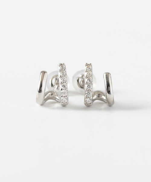 JUICY ROCK(ジューシーロック)の「CYCRO/SV925 パヴェダブルアームピアス(ピアス(両耳用)・レディース・シルバー・ONE SIZE)」の4枚目の写真