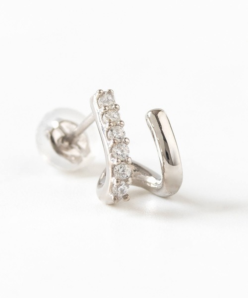 JUICY ROCK(ジューシーロック)の「CYCRO/SV925 パヴェダブルアームピアス(ピアス(両耳用)・レディース・シルバー・ONE SIZE)」の3枚目の写真