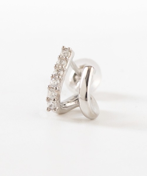 JUICY ROCK(ジューシーロック)の「CYCRO/SV925 パヴェダブルアームピアス(ピアス(両耳用)・レディース・シルバー・ONE SIZE)」の7枚目の写真