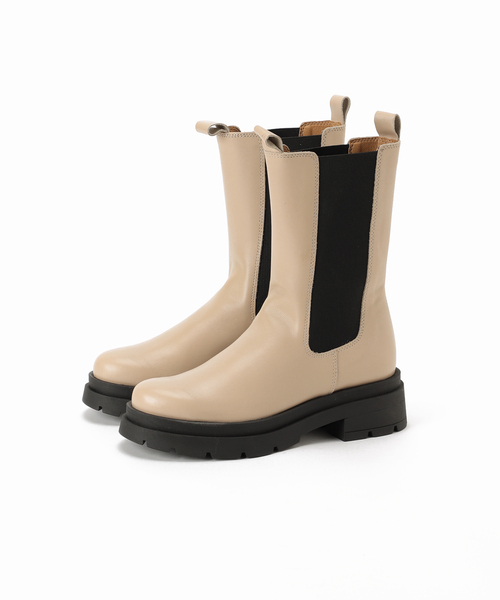 eness(エネス)の「【ENESS/エネス】 サイドゴアミドルブーツ◆(ブーツ・レディース・ブラック/ベージュ・36/38/37/35)」の6枚目の写真