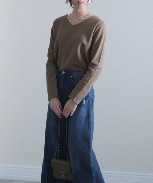 スカルプター sculptor オフショルダー クロップド スウェットシャツ Off-Shoulder Cropped Sweatshirt/オフショルダークロップド
