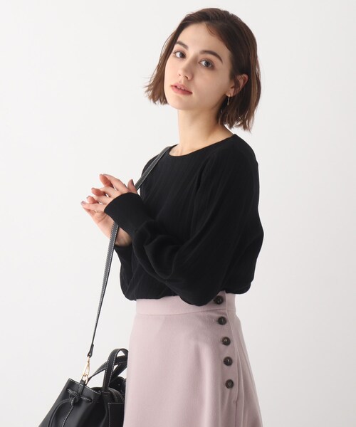 index（インデックス）の「◆ラメアソートプリーツニット【WEB限定サイズ】（ニット/セーター・レディース・ホワイト系その他6/ライトイエロー系6/ピンク/ブラック・36/38/40/42）」の3枚目の写真