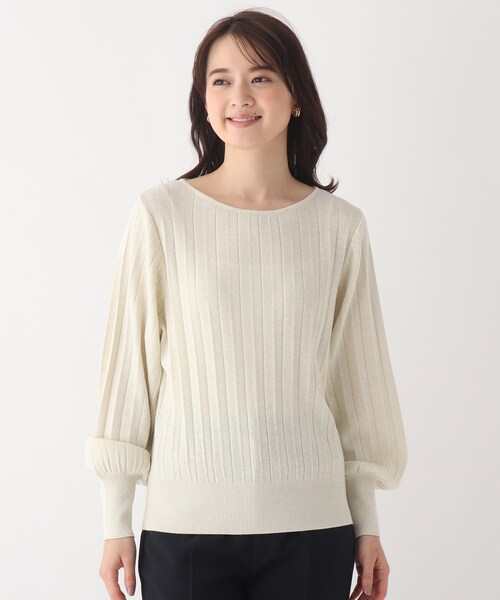 index（インデックス）の「◆ラメアソートプリーツニット【WEB限定サイズ】（ニット/セーター・レディース・ホワイト系その他6/ライトイエロー系6/ピンク/ブラック・36/38/40/42）」の5枚目の写真