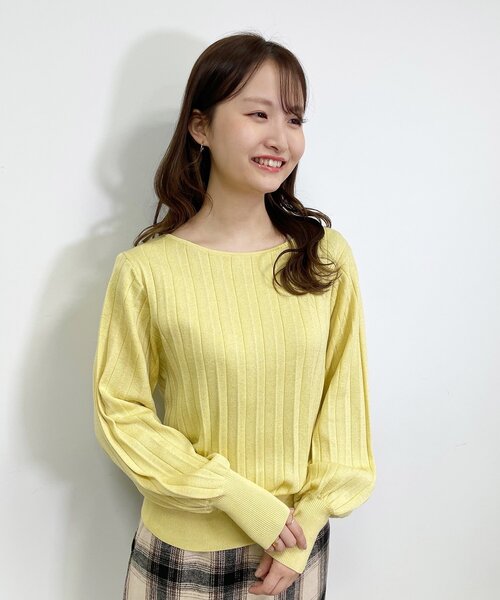 index（インデックス）の「◆ラメアソートプリーツニット【WEB限定サイズ】（ニット/セーター・レディース・ホワイト系その他6/ライトイエロー系6/ピンク/ブラック・36/38/40/42）」の20枚目の写真