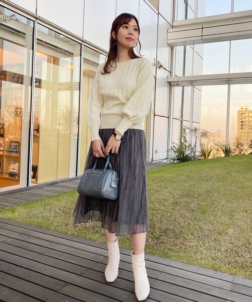 index（インデックス）の「◆ラメアソートプリーツニット【WEB限定サイズ】（ニット/セーター・レディース・ホワイト系その他6/ライトイエロー系6/ピンク/ブラック・36/38/40/42）」の21枚目の写真