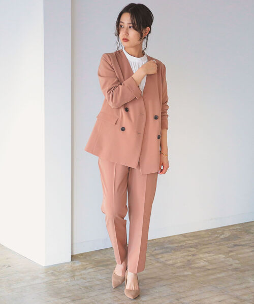 B:MING by BEAMS（ビーミングバイビームス）の「B:MING by BEAMS / ストレッチ テーパード パンツ 22SS-P（スラックス・レディース・ライトベージュ/ライトブラウン/ネイビー・LARGE/MEDIUM/SMALL/X-SMALL）」の7枚目の写真