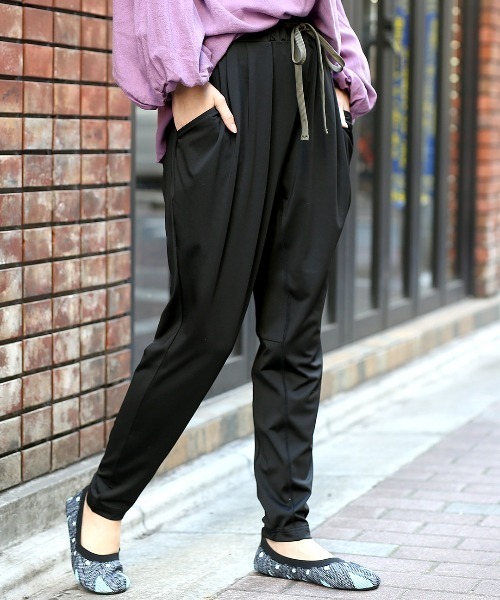 チチカカ（チチカカ）の「吸汗速乾ハイストレッチパンツ（その他パンツ・レディース・ブラック/パープル/その他1・FREE）」の2枚目の写真