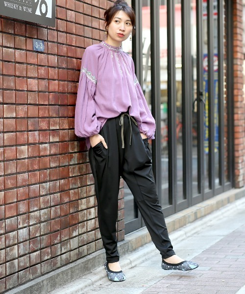 チチカカ（チチカカ）の「吸汗速乾ハイストレッチパンツ（その他パンツ・レディース・ブラック/パープル/その他1・FREE）」の21枚目の写真