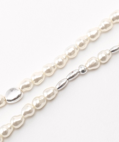 COMME CA ISM（コムサイズム）の「パール×メタル　ロングネックレス（ネックレス・レディース・シルバー・FREE）」の5枚目の写真