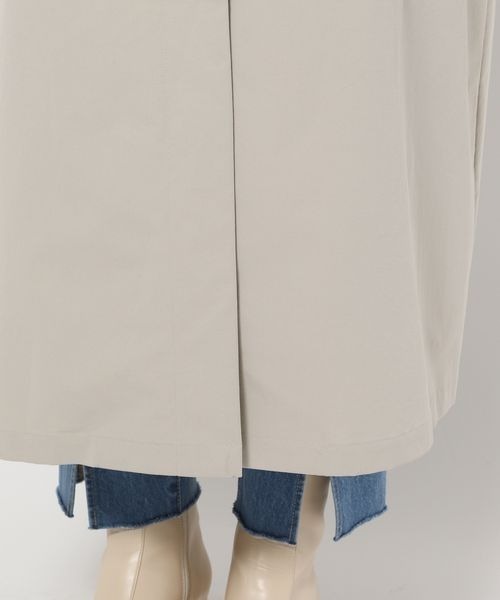 LOWRYS FARM（ローリーズファーム）の「レイヤードフウスタンドコート　261423（ステンカラーコート・レディース・チャコールグレー/グリーン/アイボリー・FREE）」の18枚目の写真