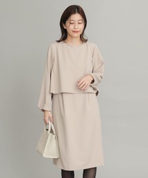 レイヤードタックスリーブワンピース