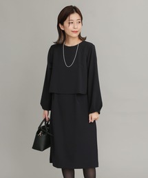 レイヤードタックスリーブワンピース