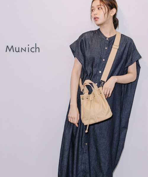 Munich(ミューニック)の「WEB限定 コットンキャンバス 2wayミニバッグ(ショルダーバッグ・レディース・アイボリー/ブラック/ベージュ・FREE)」の9枚目の写真