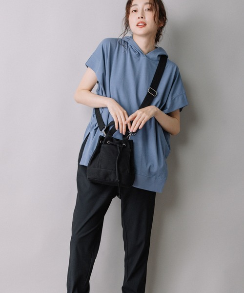 Munich(ミューニック)の「WEB限定 コットンキャンバス 2wayミニバッグ(ショルダーバッグ・レディース・アイボリー/ブラック/ベージュ・FREE)」の12枚目の写真