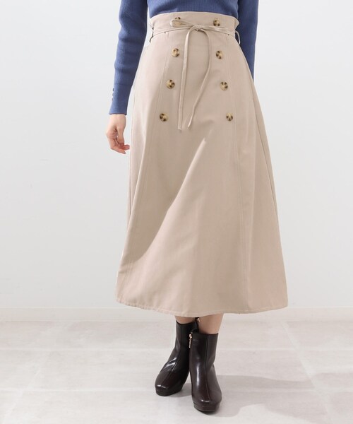 DRESKIP(ドレスキップ)の「◆ハイウエストなフレアスカート(スカート・レディース・ライトグレー/ブラック/グリーン・02/03/04)」の13枚目の写真