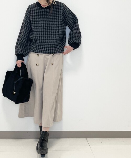 DRESKIP(ドレスキップ)の「◆ハイウエストなフレアスカート(スカート・レディース・ライトグレー/ブラック/グリーン・02/03/04)」の18枚目の写真