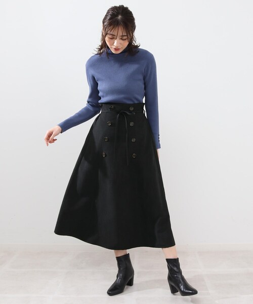 DRESKIP(ドレスキップ)の「◆ハイウエストなフレアスカート(スカート・レディース・ライトグレー/ブラック/グリーン・02/03/04)」の16枚目の写真