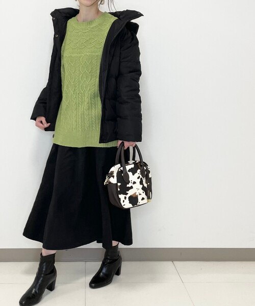 DRESKIP(ドレスキップ)の「◆ハイウエストなフレアスカート(スカート・レディース・ライトグレー/ブラック/グリーン・02/03/04)」の5枚目の写真