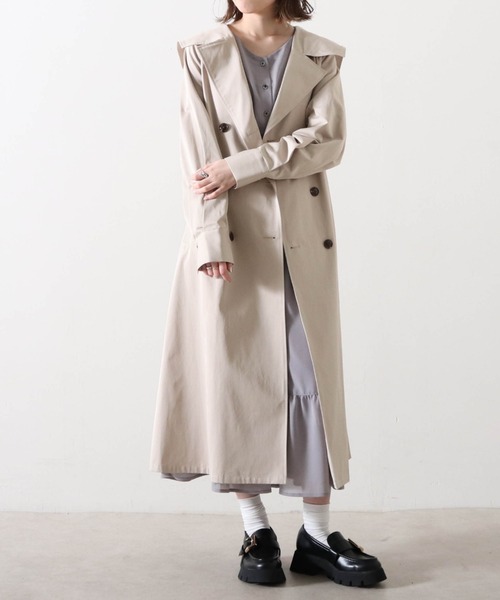 Cheek（チーク）の「ビッグカラートレンチコート（トレンチコート