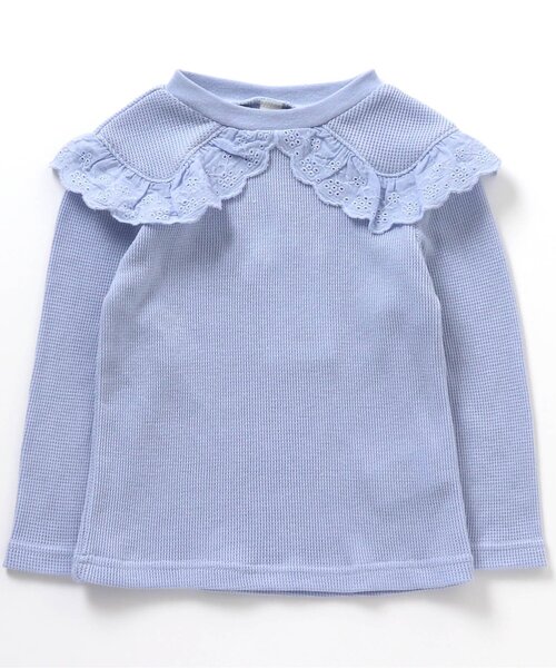 apres les cours(アプレレクール)の「/ビッグカラーTシャツ(Tシャツ/カットソー・キッズ・イエロー/サーモンピンク/その他2/アイボリー/サックスブルー・80/100/140/120/130/110/90)」の1枚目の写真