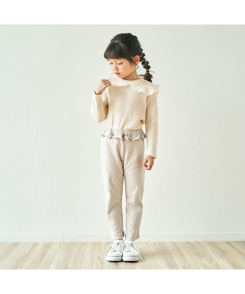 apres les cours(アプレレクール)の「/ビッグカラーTシャツ(Tシャツ/カットソー・キッズ・イエロー/サーモンピンク/その他2/アイボリー/サックスブルー・80/100/140/120/130/110/90)」の8枚目の写真