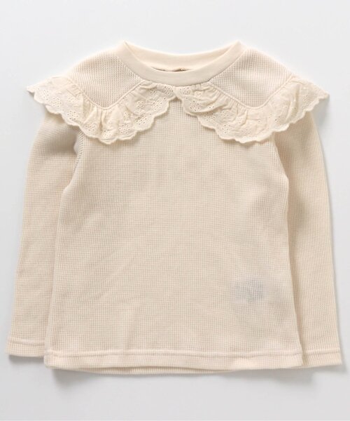 apres les cours(アプレレクール)の「/ビッグカラーTシャツ(Tシャツ/カットソー・キッズ・イエロー/サーモンピンク/その他2/アイボリー/サックスブルー・80/100/140/120/130/110/90)」の16枚目の写真